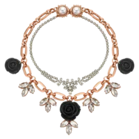 Layered Rose Necklace