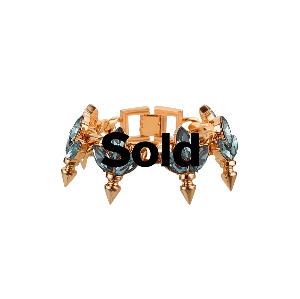 Crystal Leaf Bracelet
