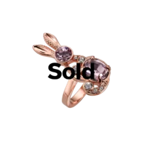Crystal Bunny Ring